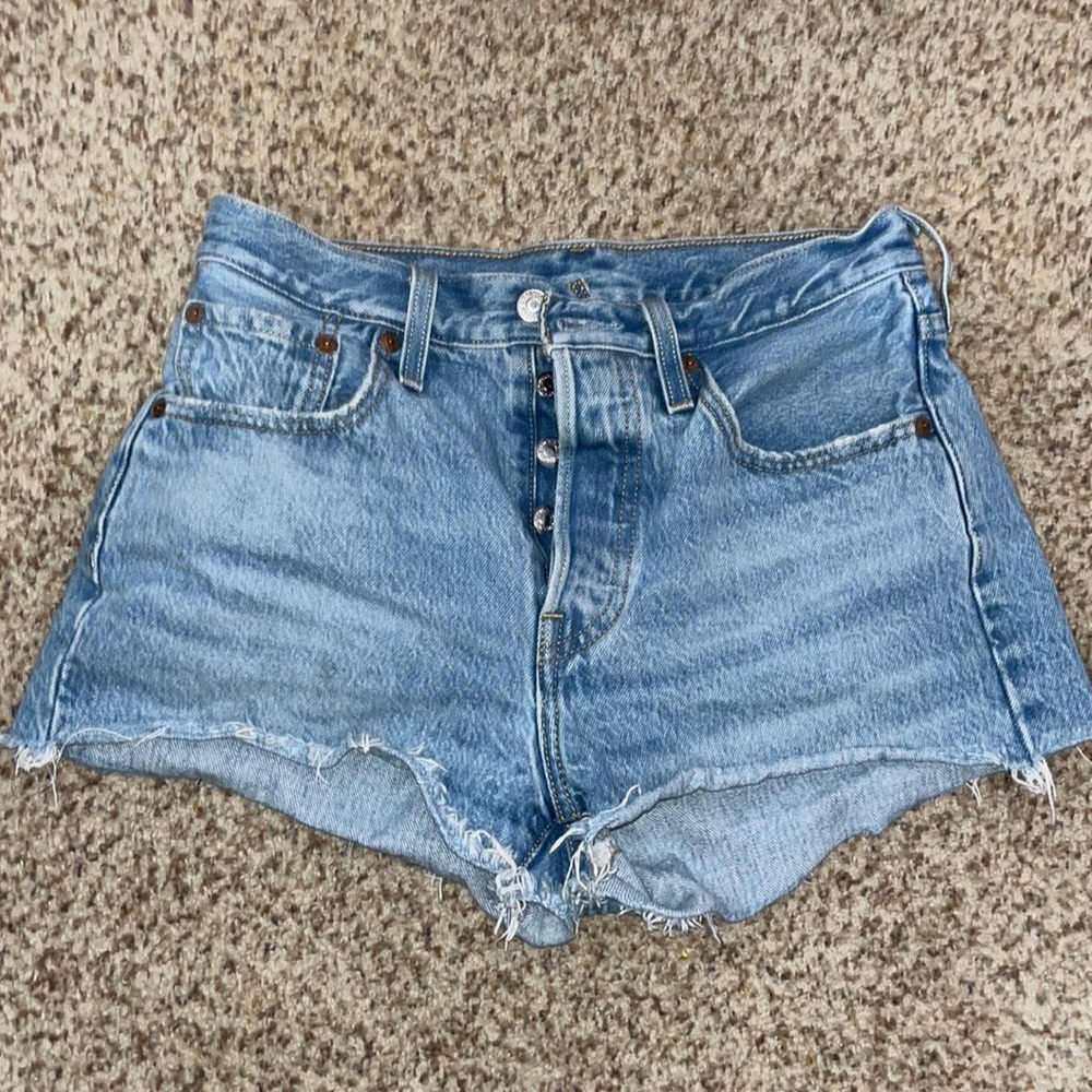 Levis 501 high rise shorts